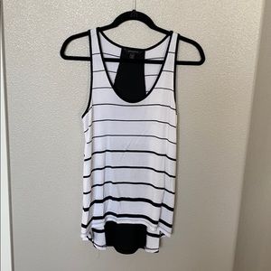 Banana Republic white and black tank